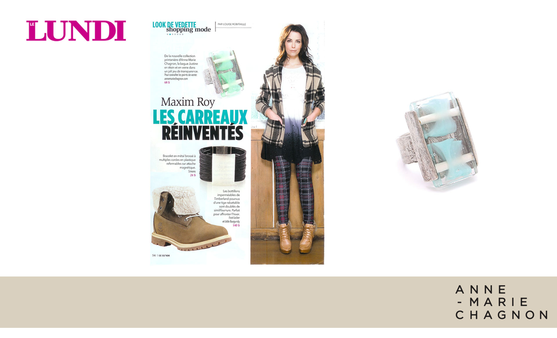 Le look de Maxim Roy